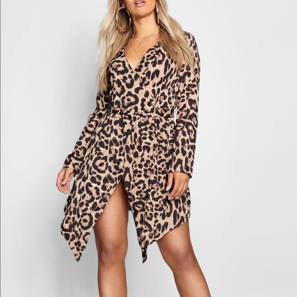 Plus Cheetah Dress